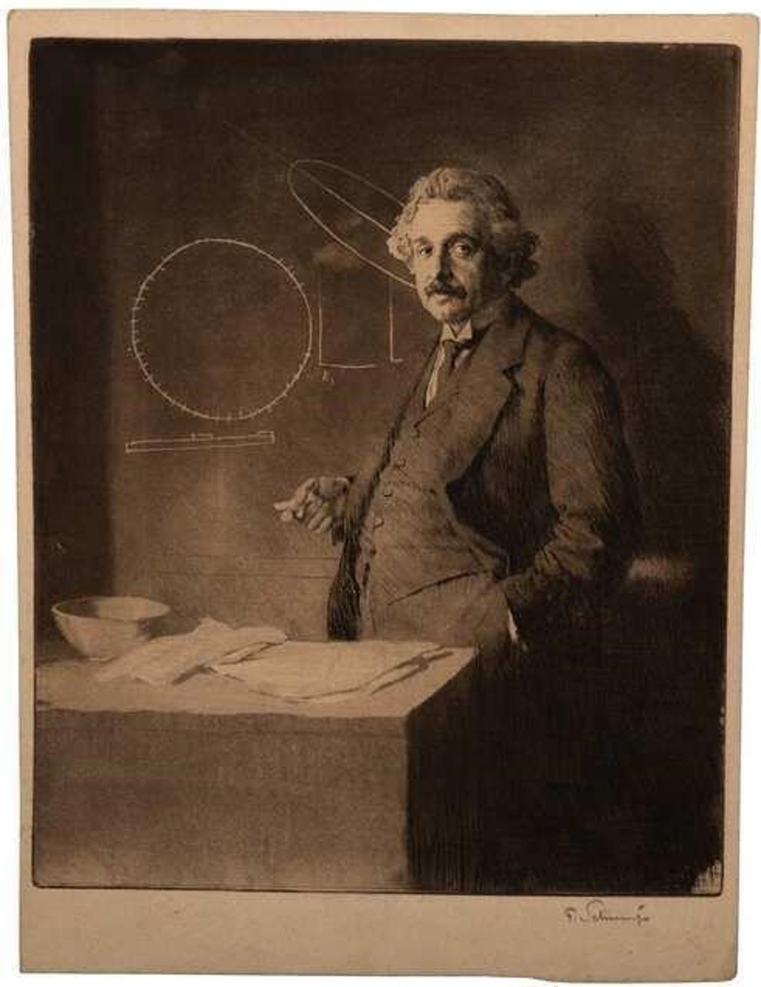 Ferdinand Schmutzer (1870-1928) - Albert Einstein (1921)