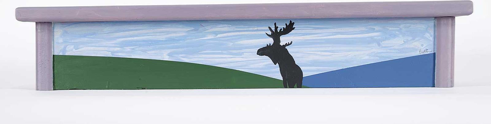 Charles Pachter (1942) - Untitled - Flower Planter with Moose