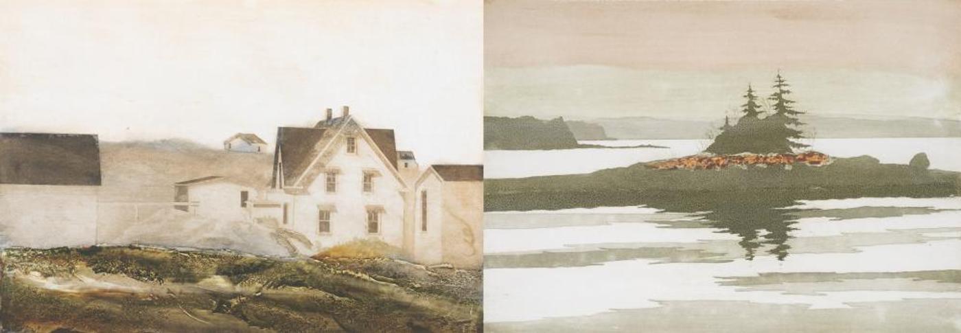 Doug Forsythe (1949) - Dublin Shore & House at Hacketts Cove