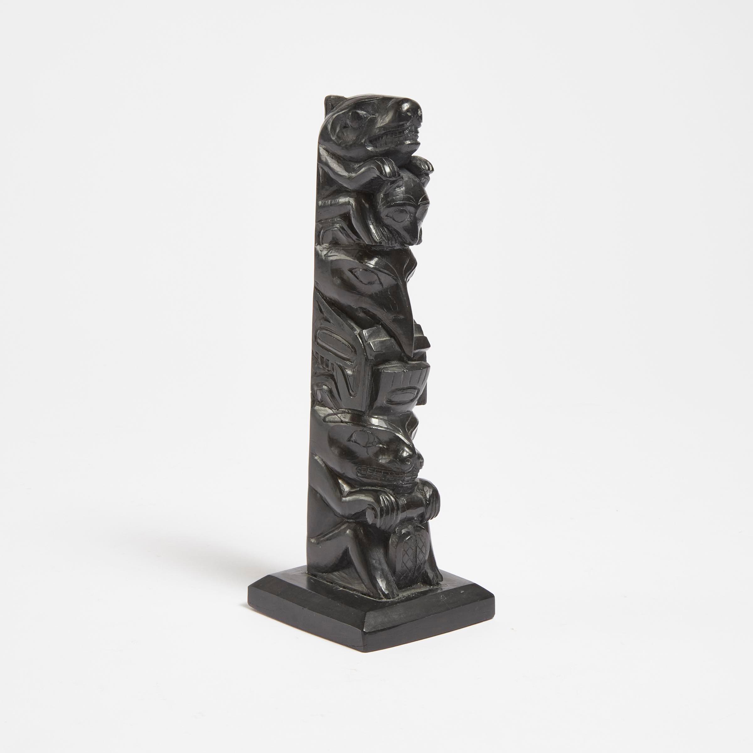 Louis Collinson (1881-1970) - Model Totem Pole, 1950