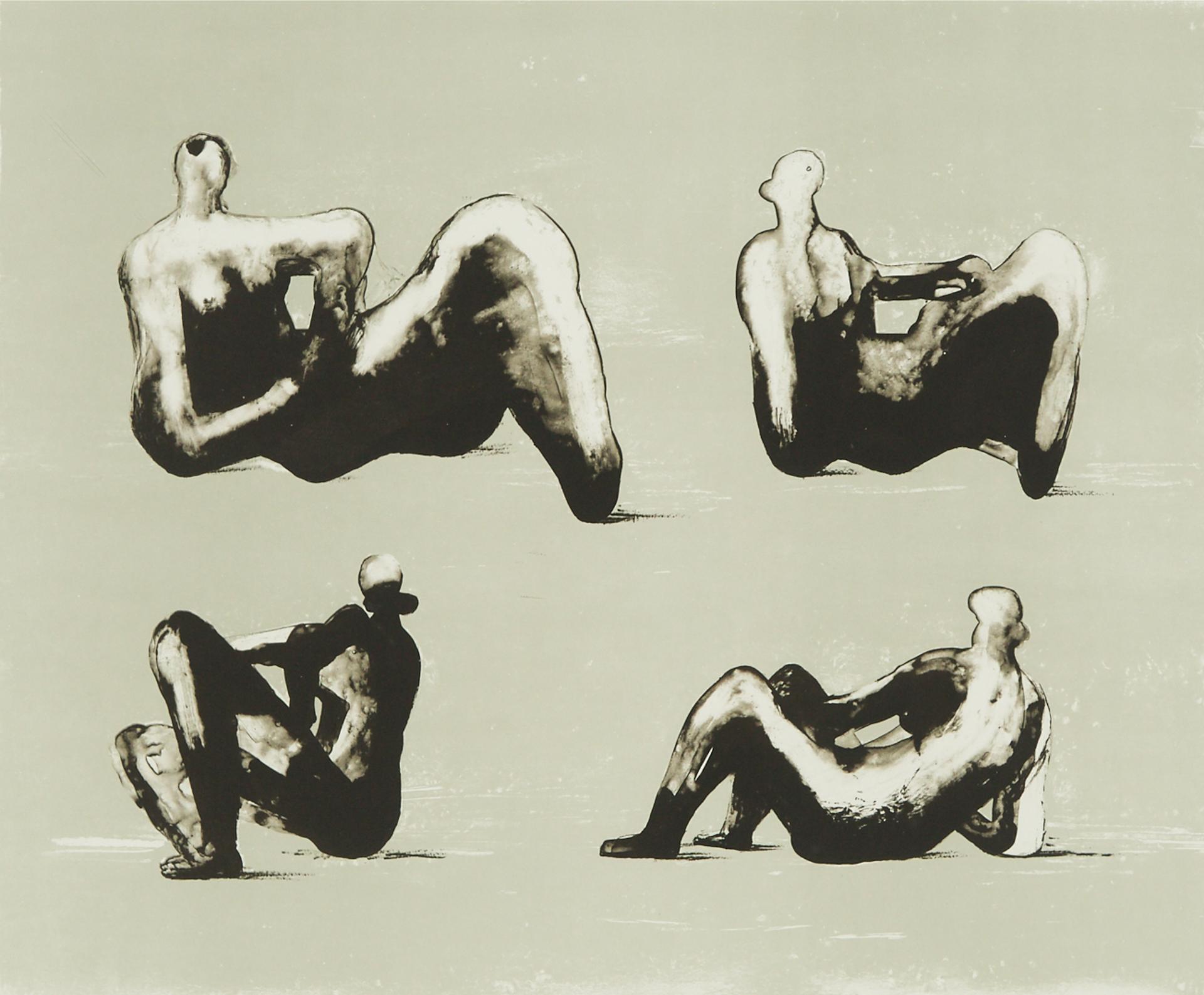 Henry Spencer Moore (1898-1986) - Four Reclining Figures (From Omaggio A Michelangelo), 1974975 [cramer, 33]