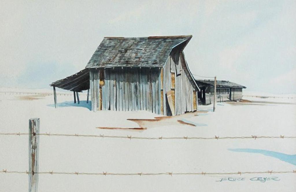 Bruce Cryer (1947) - Farm Buildings, Winter