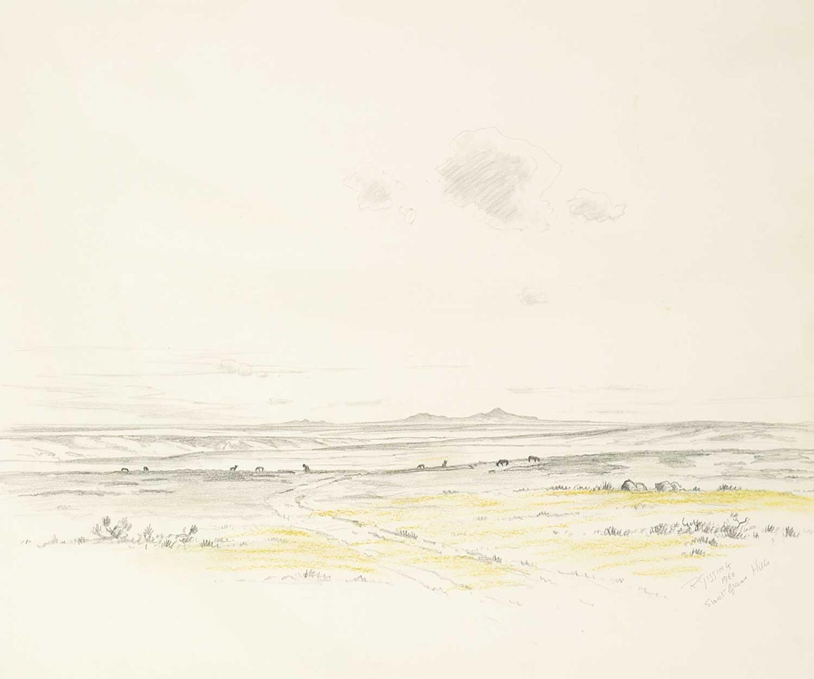 Roland Gissing (1895-1967) - Sweetgrass Yellow Sketch