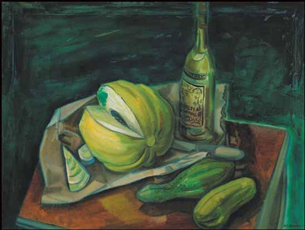 Jack Leaonard Shadbolt (1909-1998) - Still Life with Casaba Melon