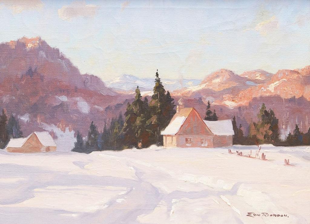 Eric J.B. Riordon (1906-1948) - Cottage in Winter