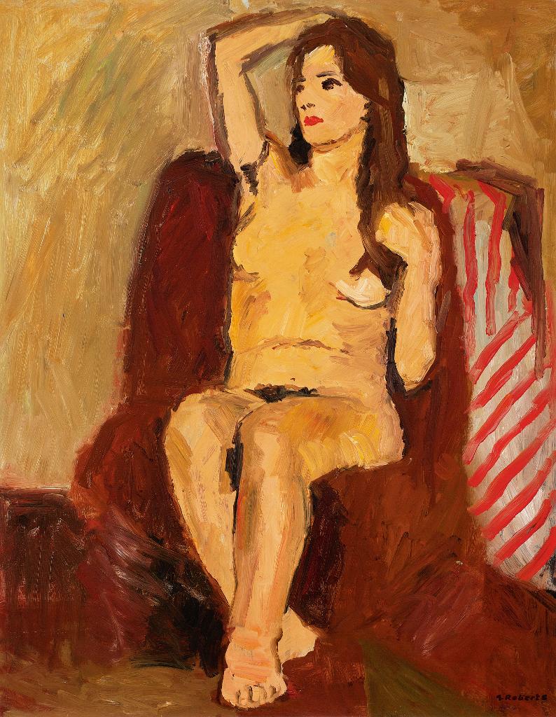 William Goodridge Roberts (1921-2001) - Nude On Brown Chair