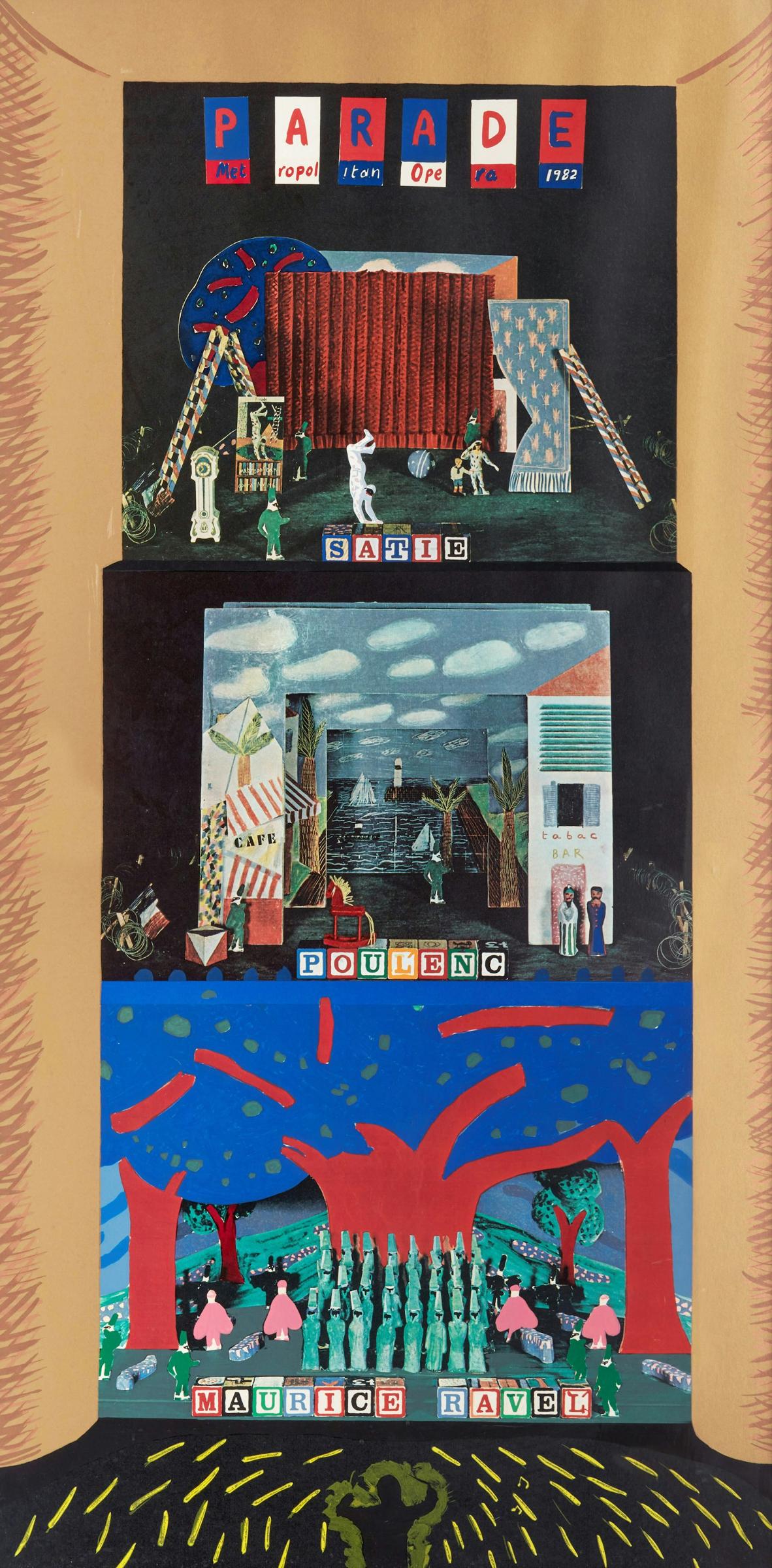 David Hockney (1937) - Parade, Metropolitan Opera (Baggott 109)