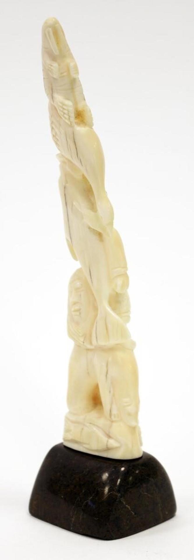 Leo Napayuk Napayok (1927) - Multi-Figure Totem; 1997