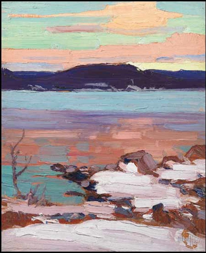 Thomas John (Tom) Thomson (1877-1917) - Landscape with Snow / Northern Mist (verso)