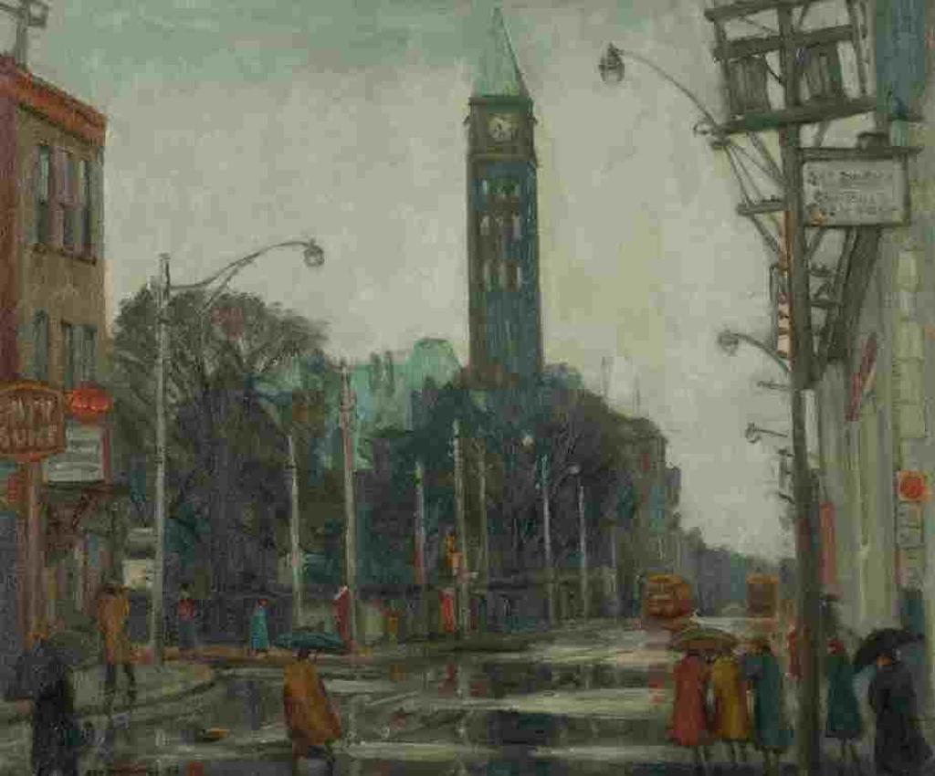 Roy Greenaway (1891-1972) - Rainy Day, City Hall