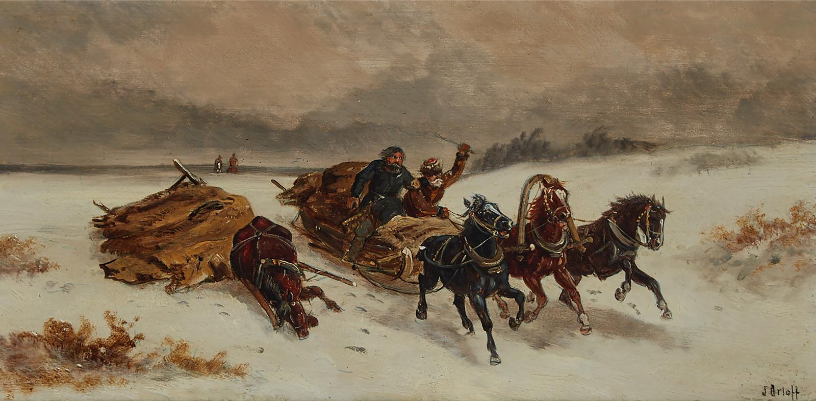 Jwan Petowitsch Orloff (1815-1861) - Kossacks Aux Russland
