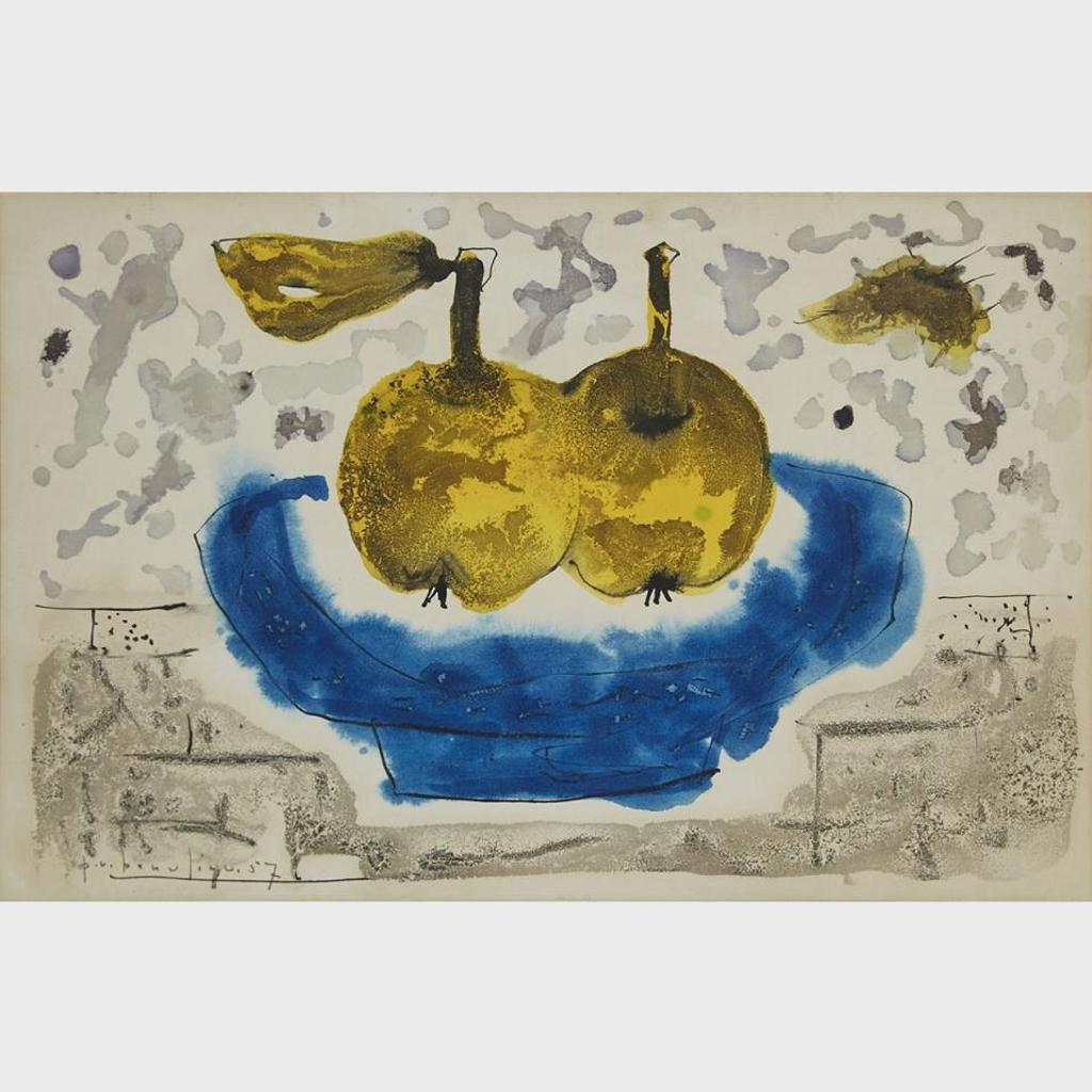 Paul Vanier Beaulieu (1910-1996) - Le Plat Bleu, 1957