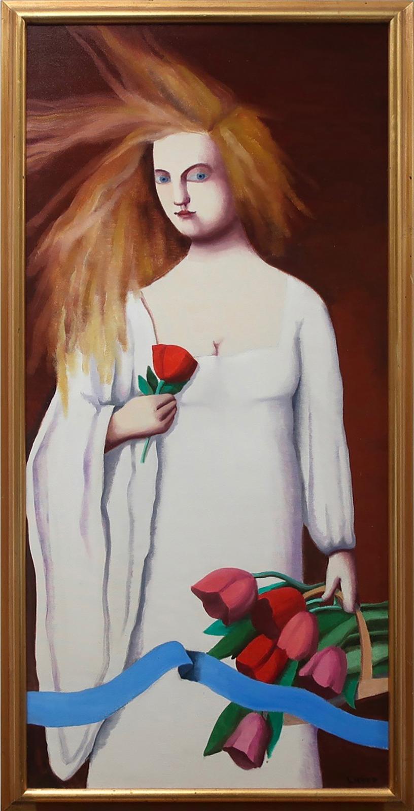 Louise Scott (1936-2007) - Untitled (The Tulip Seller)