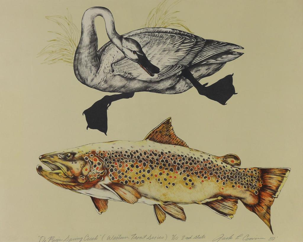 Jack Lee Cowin (1947-2014) - De Puys Spring Creek (Western Trout Series); 1980