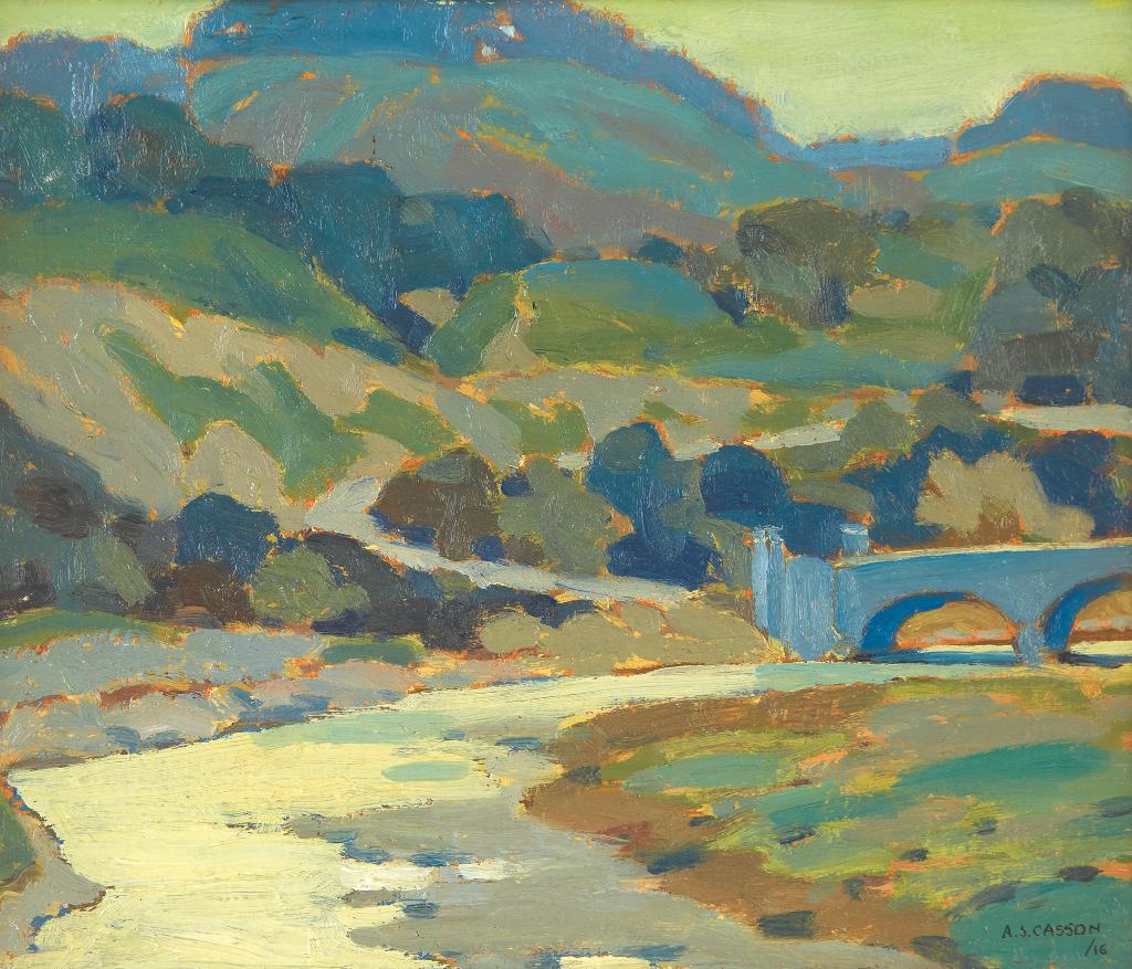 Alfred Joseph (A.J.) Casson (1898-1992) - Bridge over Humber River