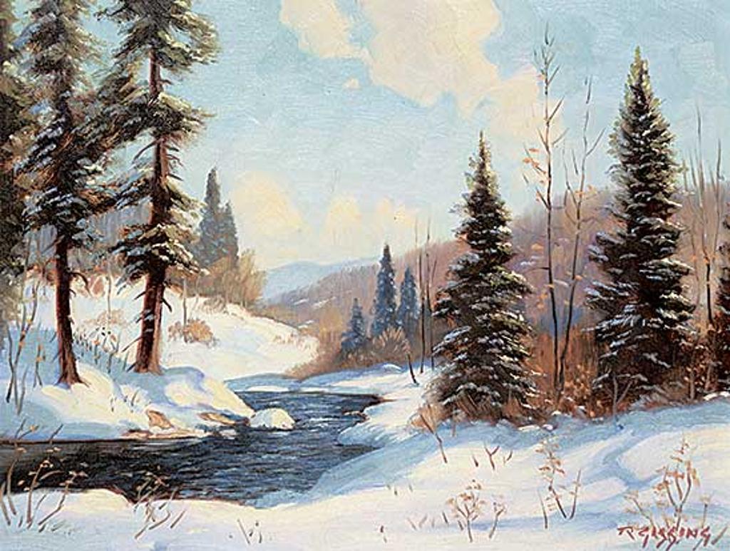 Roland Gissing (1895-1967) - Winter in the Foothills