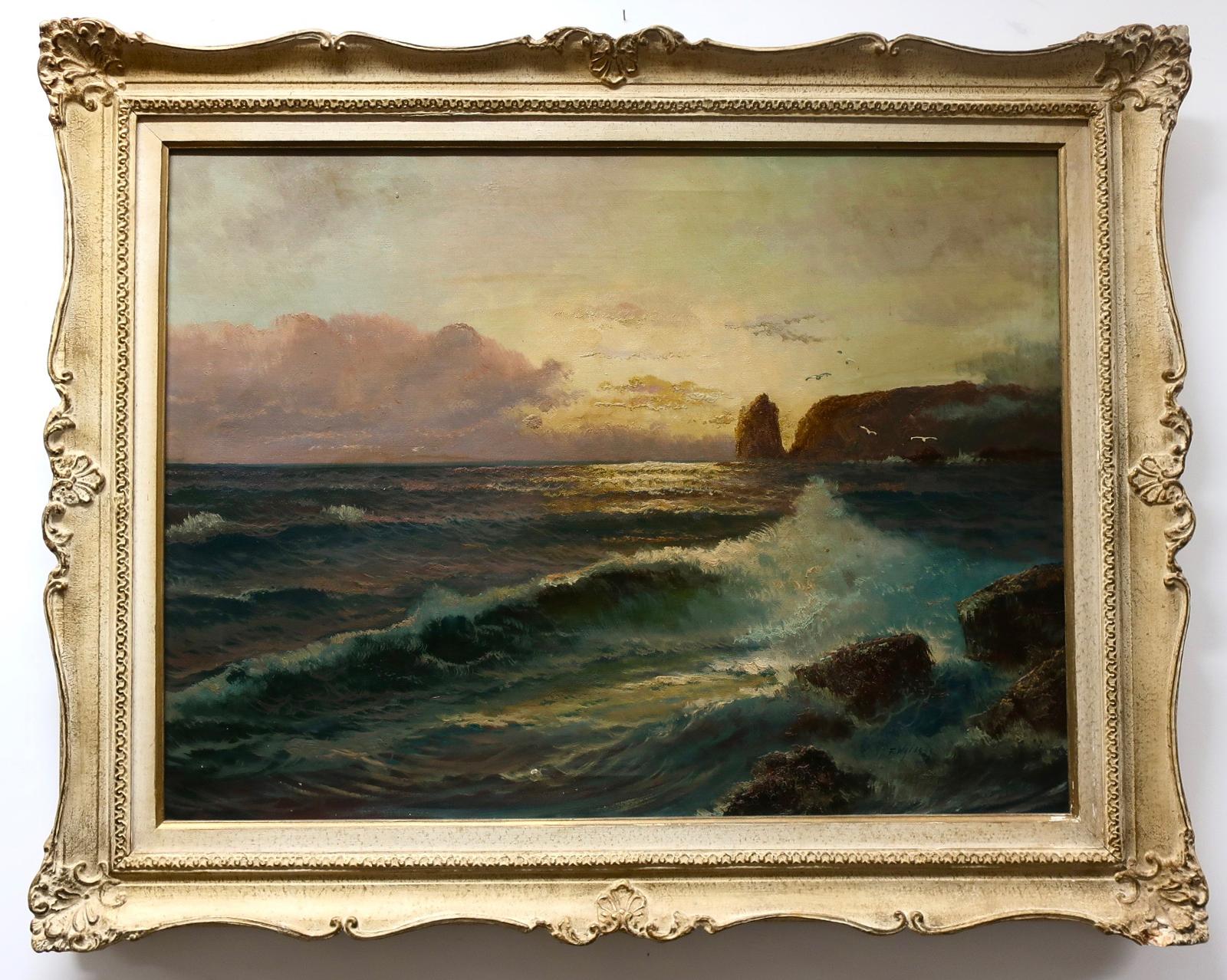 Franz Waldegg (1899-1966) - Coastal Sunset