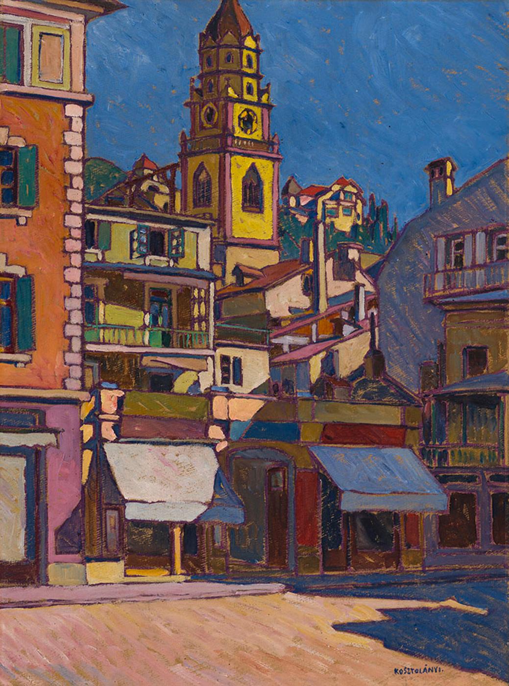 Gyula Kosztolányi Kann (1868-1945) - Townscape