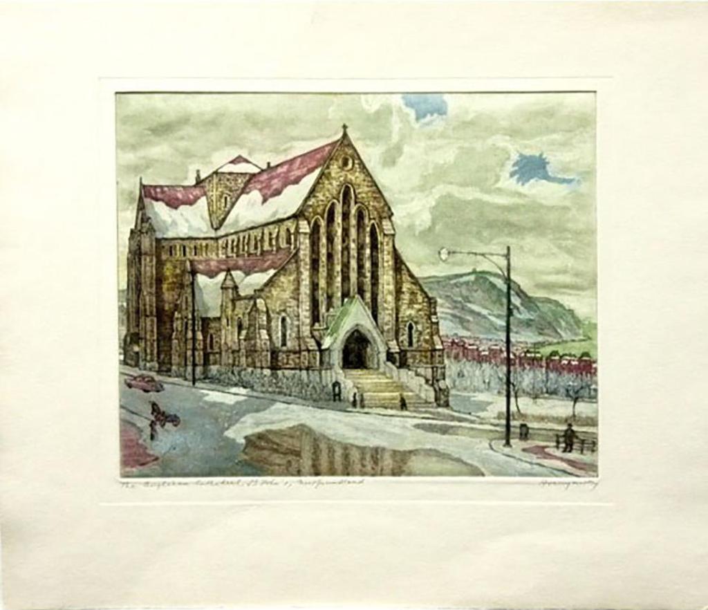 Nicholas Hornyansky (1896-1965) - The Anglican Cathedral, St. John's, Newfoundland