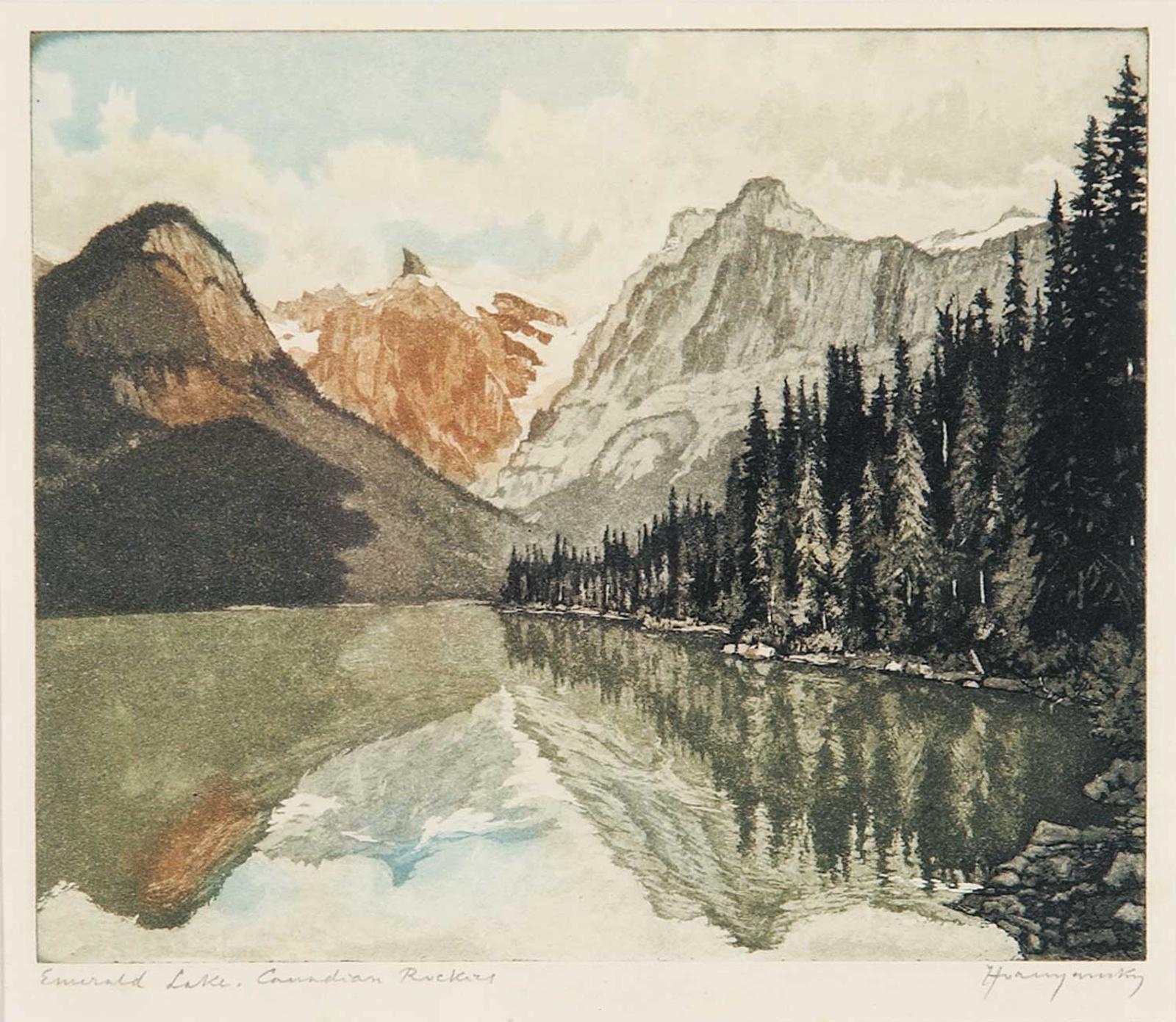 Nicholas Hornyansky (1896-1965) - Emerald Lake, Canadian Rockies