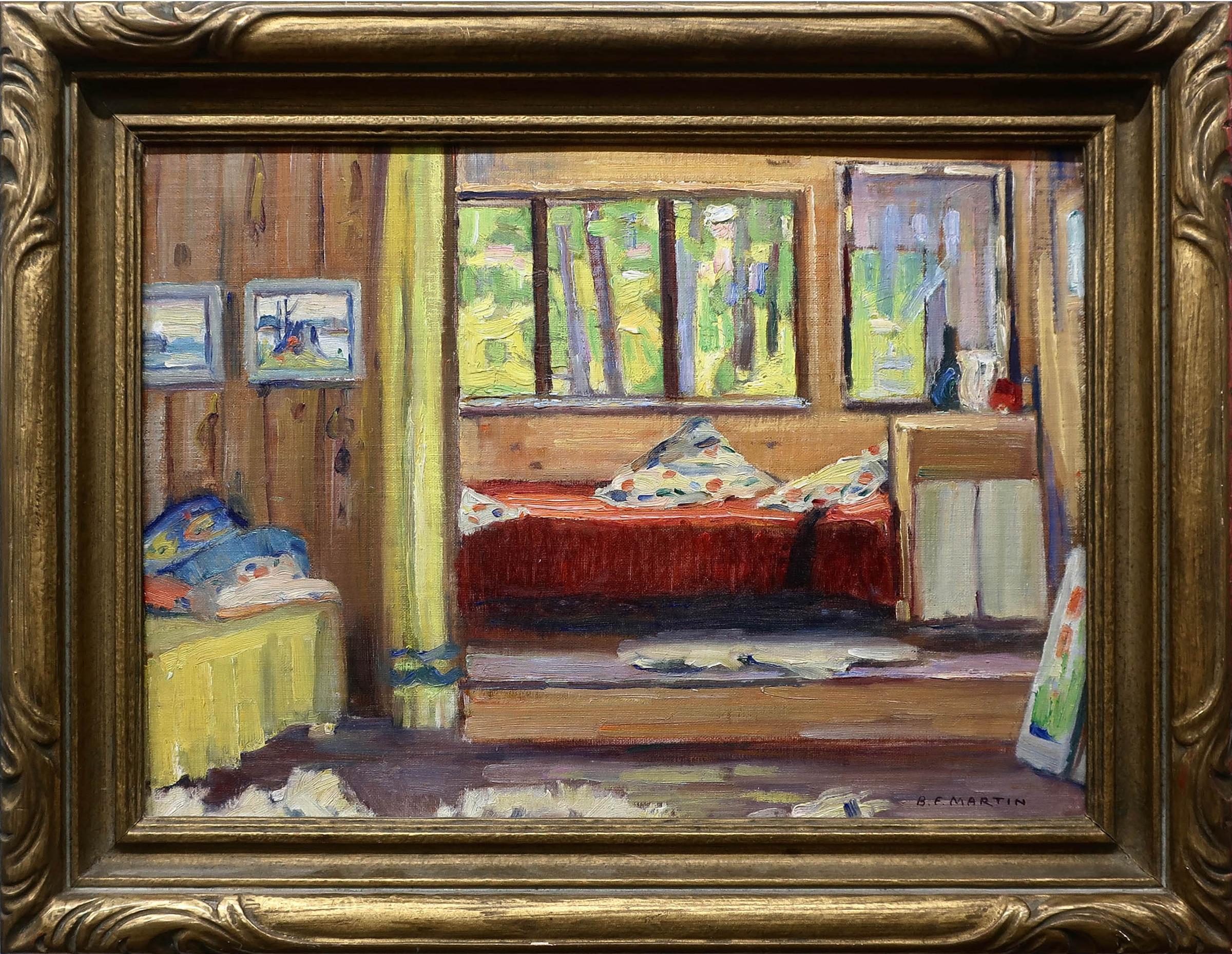 Bernice Fenwick Martin (1902-1999) - Camp Interior (Likely An Interior Of An Artist's Cabin In Northern Ont.)