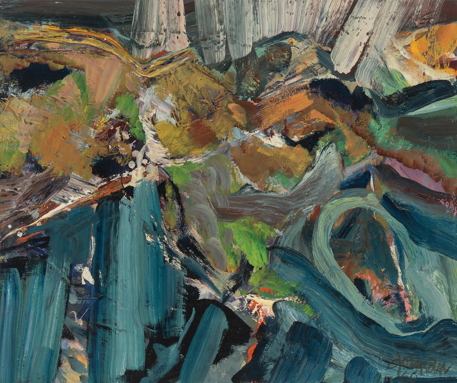 Richard Borthwick Gorman (1935-2010) - Abstract Composition, 1960