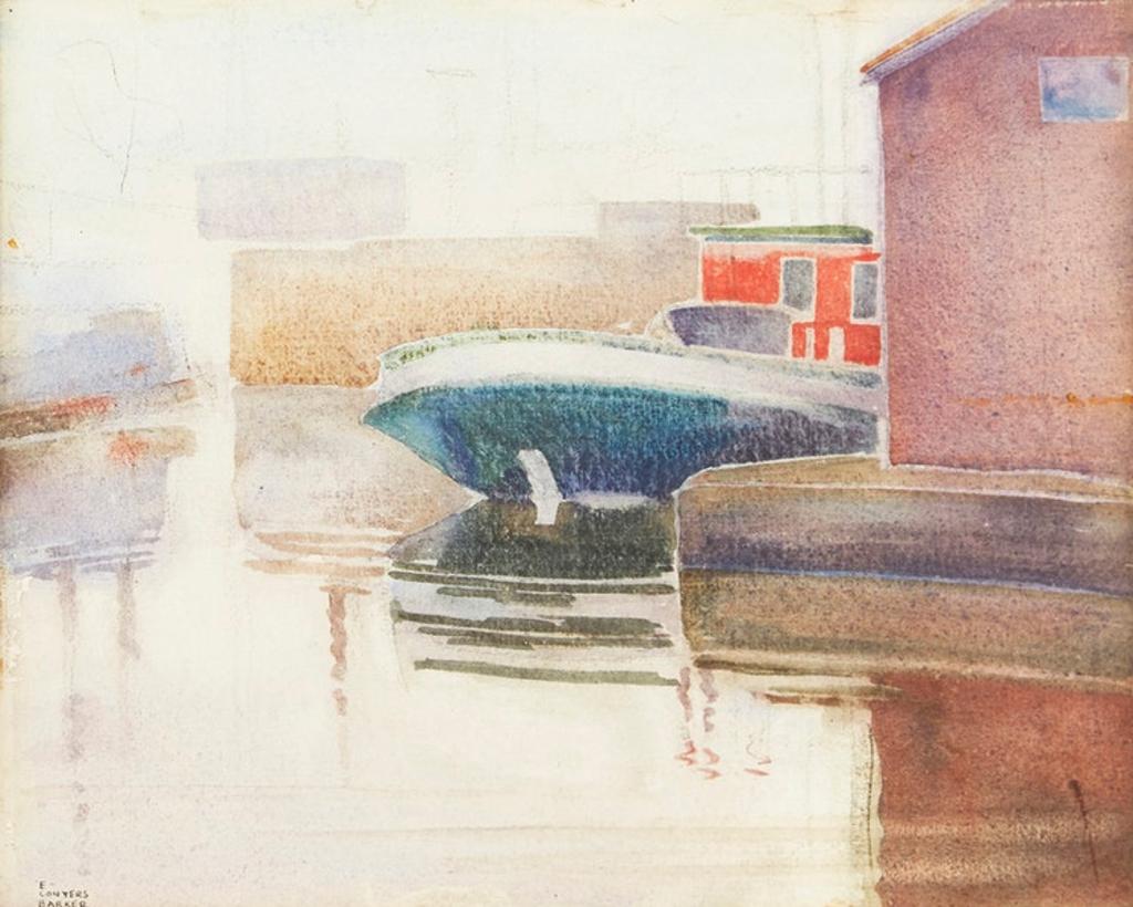 Ernest Conyers Barker (1909-2004) - Harbour Scene
