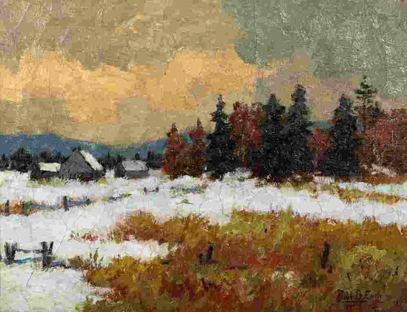 Paul Barnard Earle (1872-1955) - Winter Farm (1930)