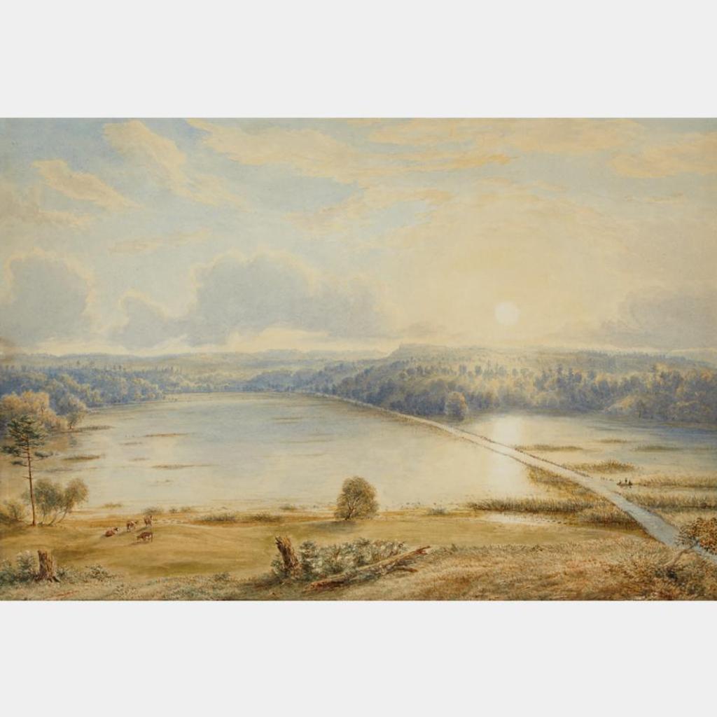 John Herbert Caddy (1801-1883) - Desjardins Marsh Or Cootes Paradise From Burlington Heights, 1878
