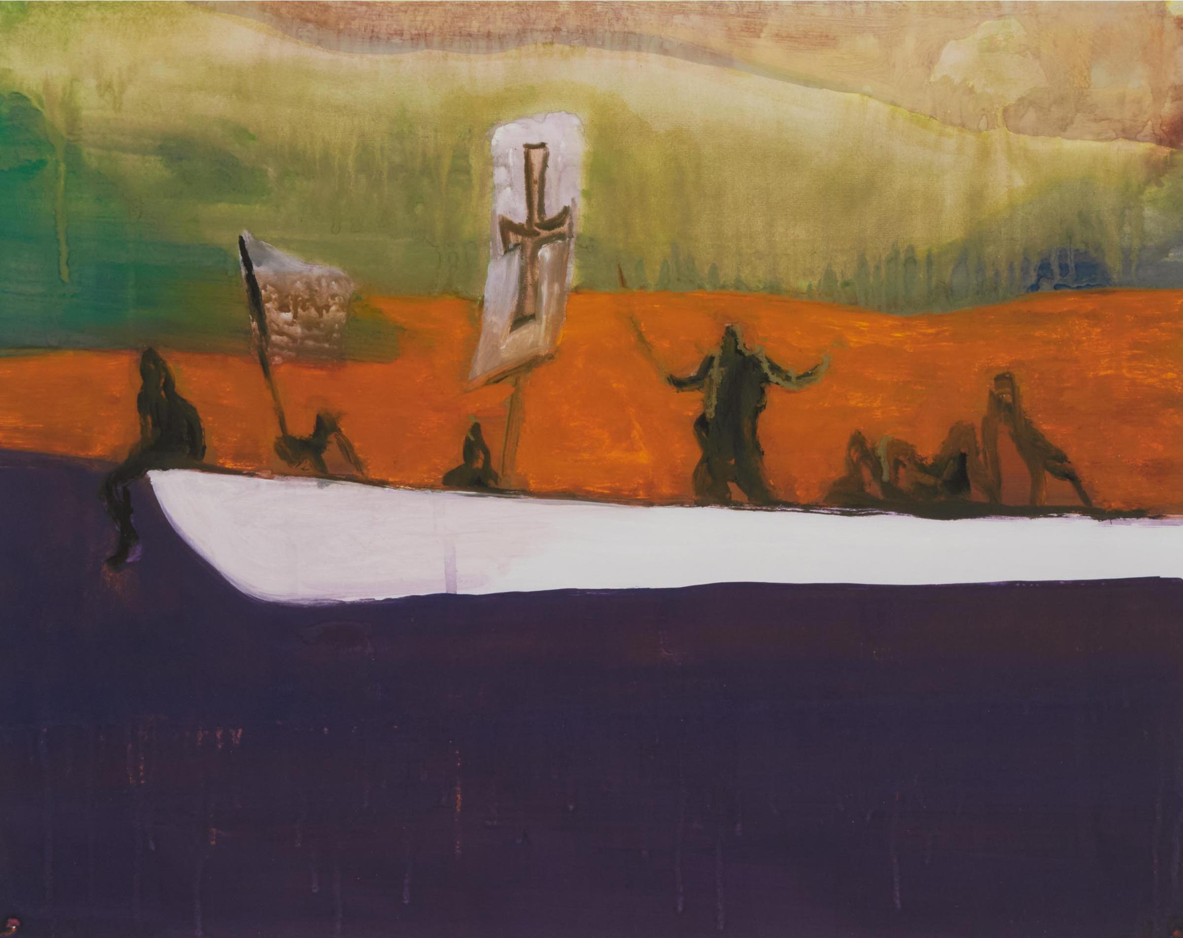 Peter Marryat Doig (1959) - Untitled (Canoe), 2008