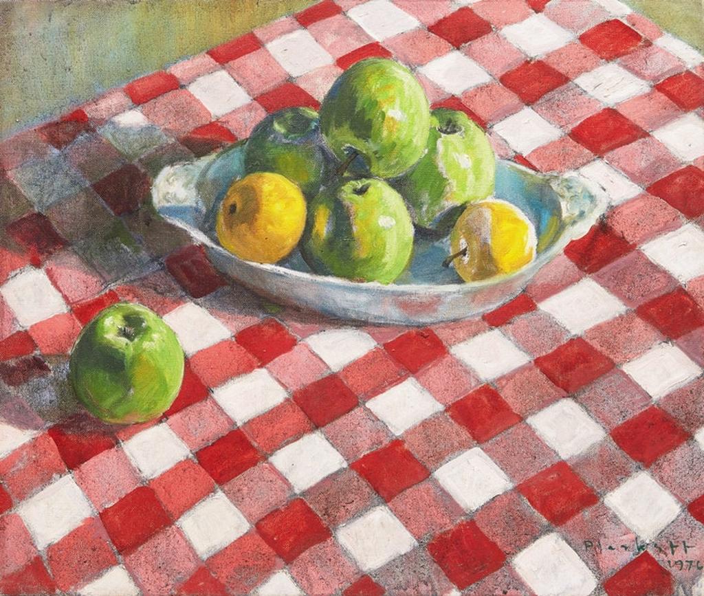 Joseph (Joe) Francis Plaskett (1918-2014) - Apples on Red