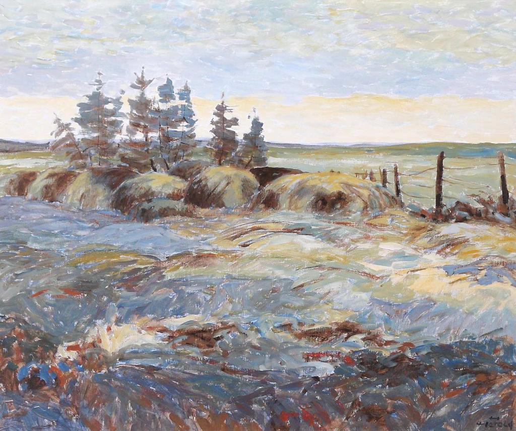 Hans Herold (1925-2011) - Spring Coming, Duck Lake, Sask.; 1981