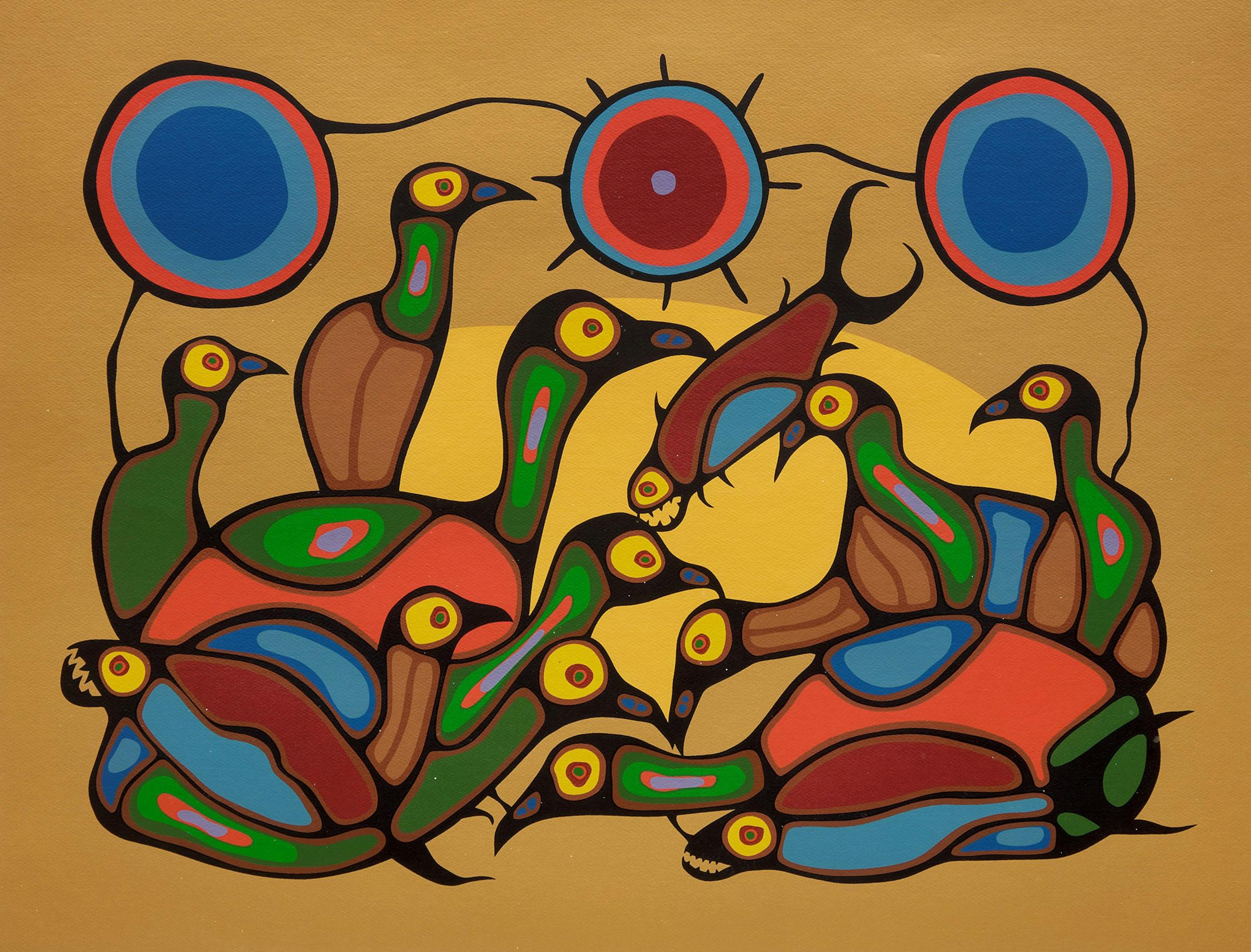 Norval H. Morrisseau (1931-2007) - The Gathering