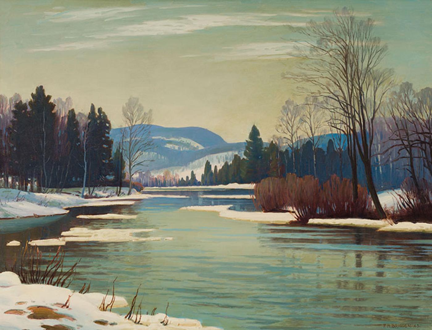 Frederick Henry Brigden (1871-1956) - Last of the Winter in the Laurentians