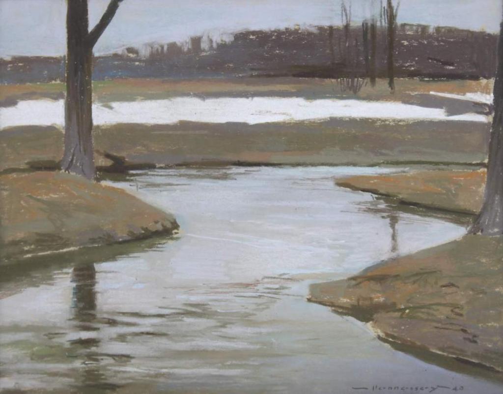 Frank Charles Hennessey (1893-1941) - Stream in March