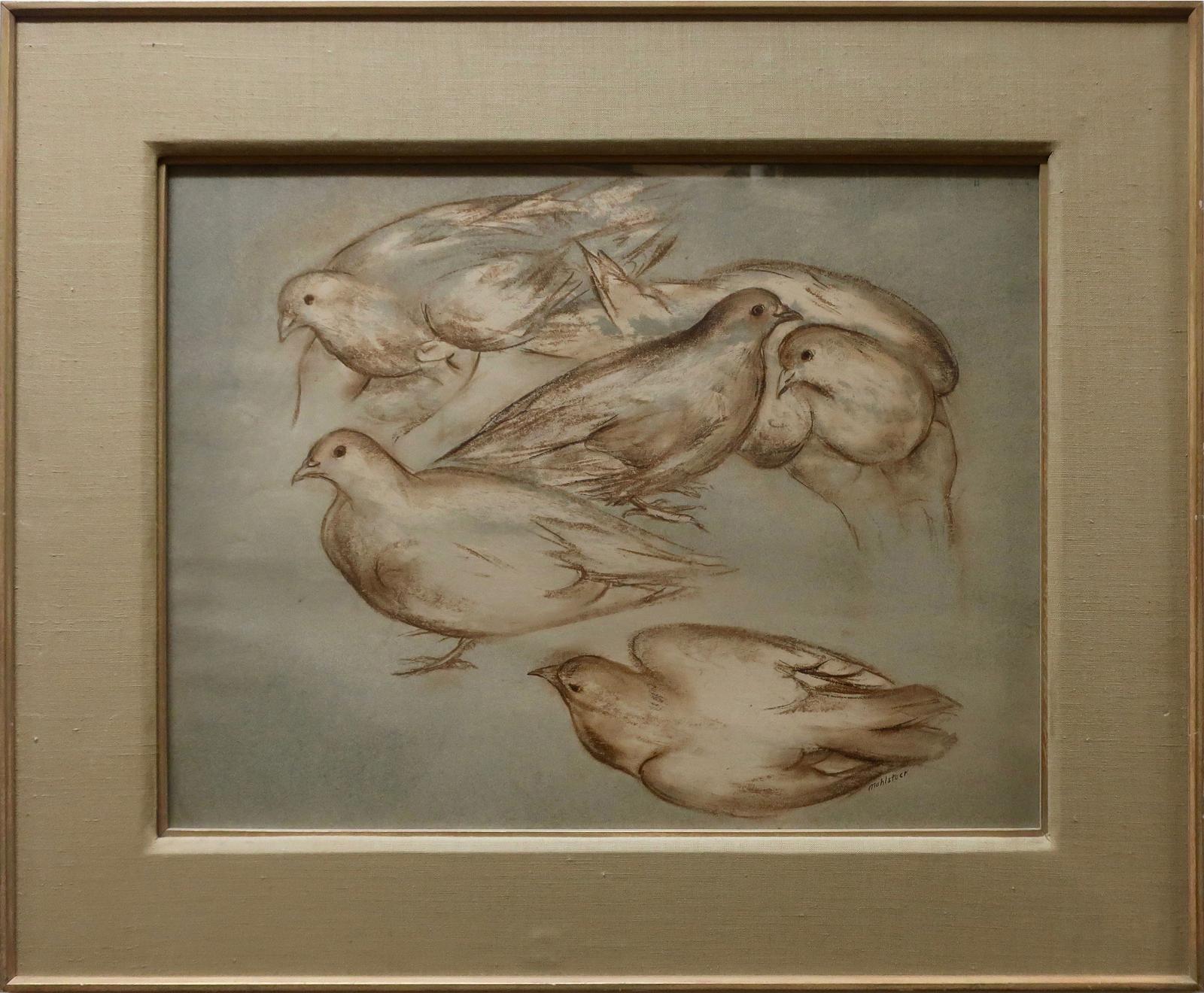 Louis Muhlstock (1904-2001) - Doves