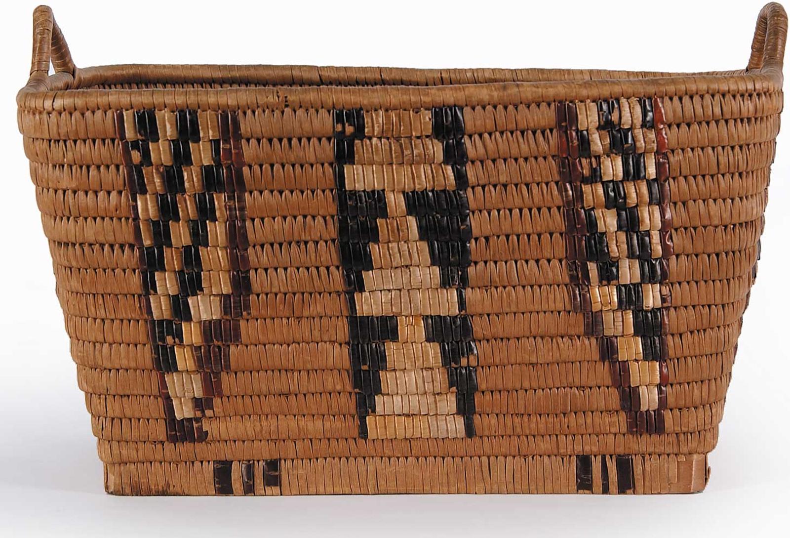 First Nations Basket School - Four Tone Basket with Handles