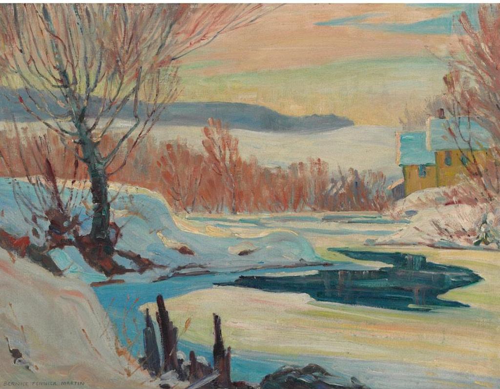 Bernice Fenwick Martin (1902-1999) - Frost And Sunlight (River Ice), 1943