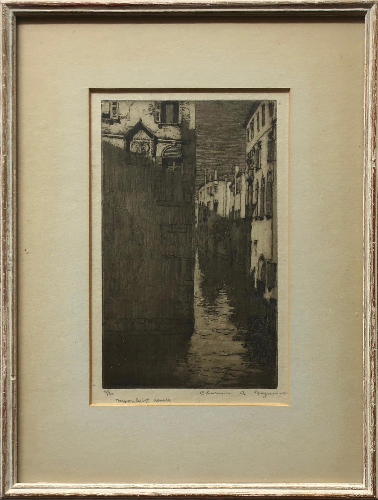 Clarence Alphonse Gagnon (1881-1942) - Moonlight, Venice