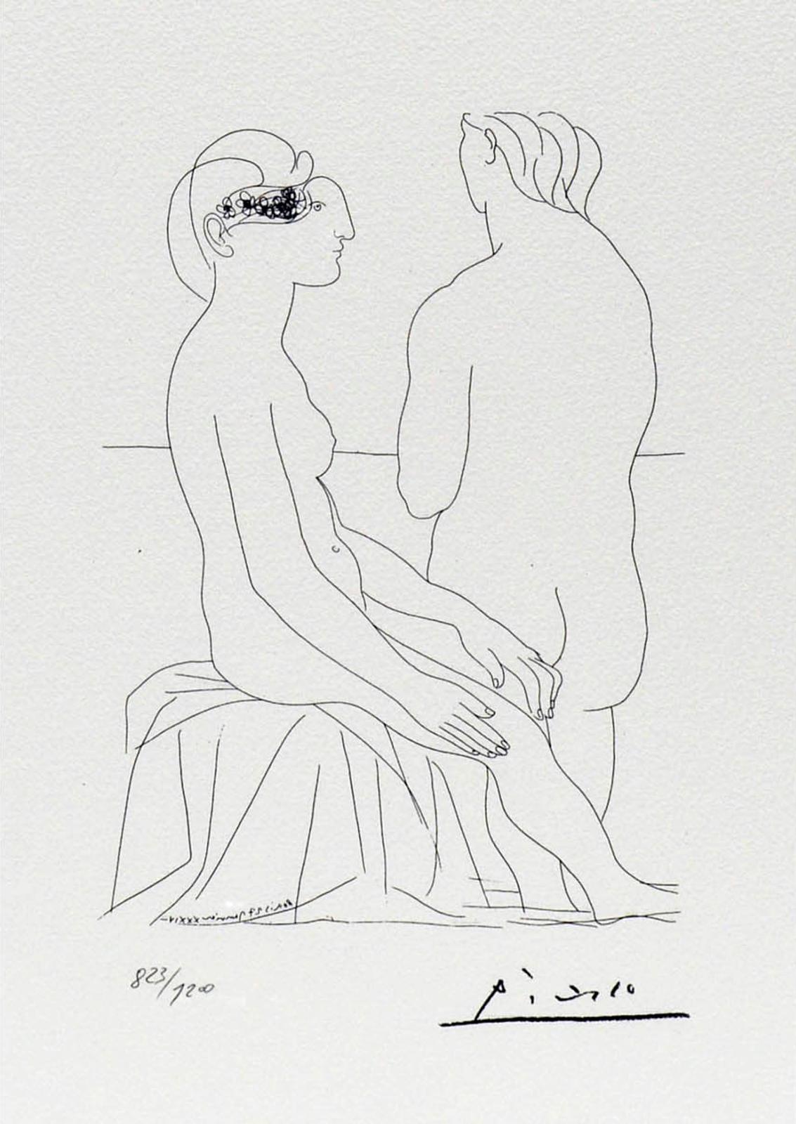 Pablo Ruiz Picasso (1881-1973) - Women at the Bath