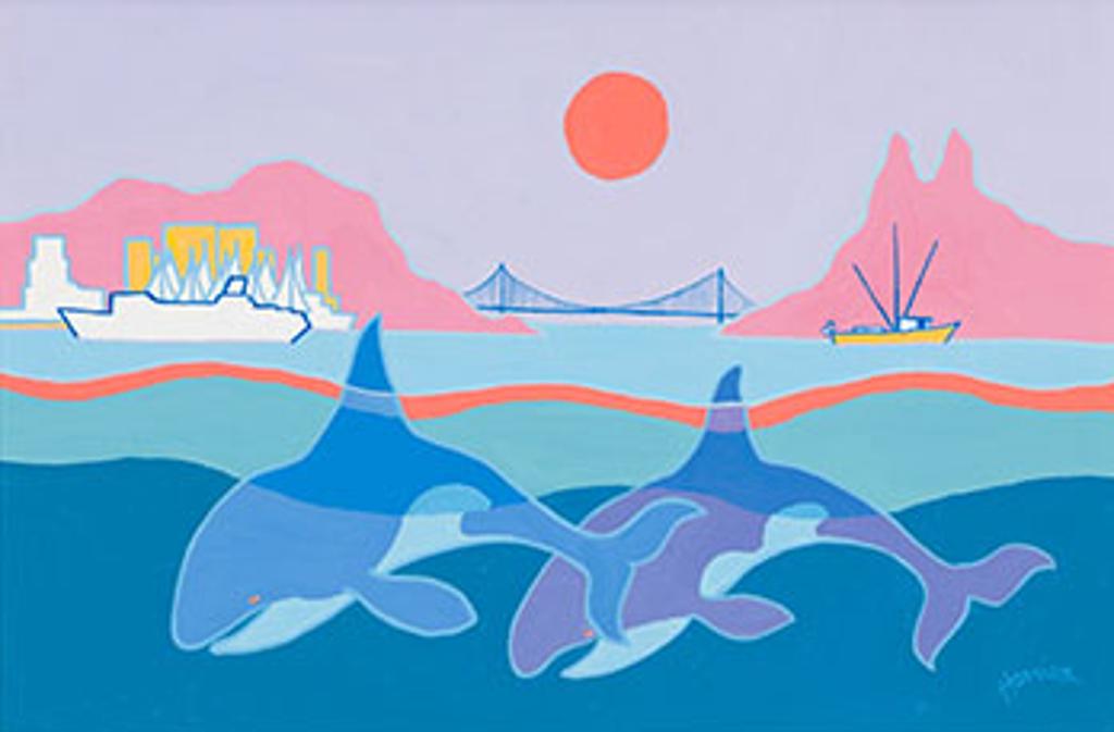 Ted Harrison (1926-2015) - Vancouver Harbour