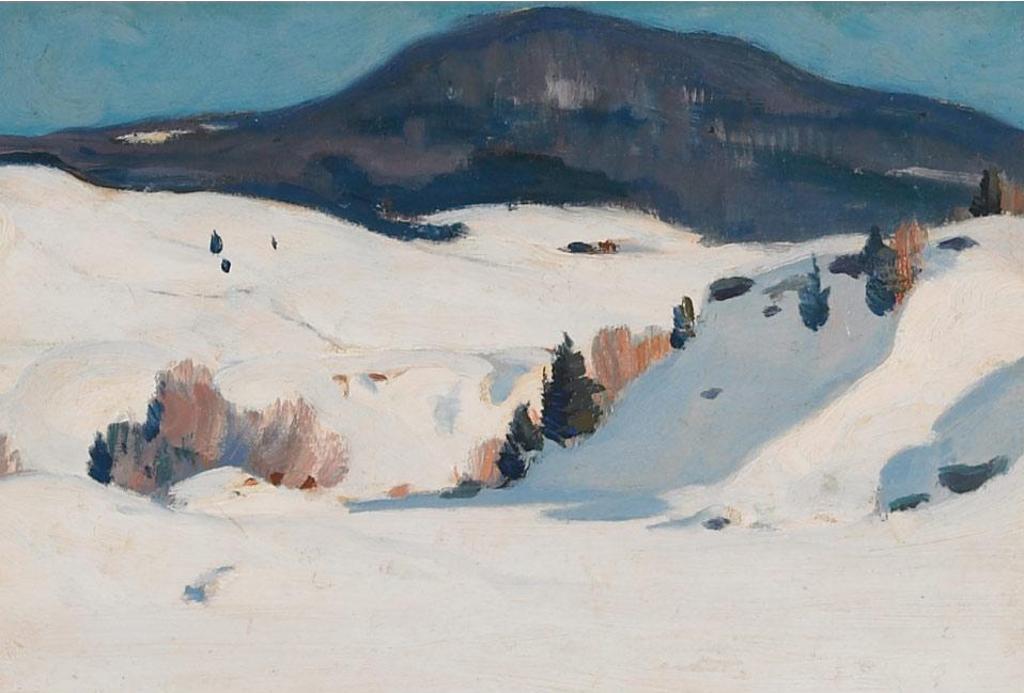 Clarence Alphonse Gagnon (1881-1942) - River In Winter, Baie St. Paul