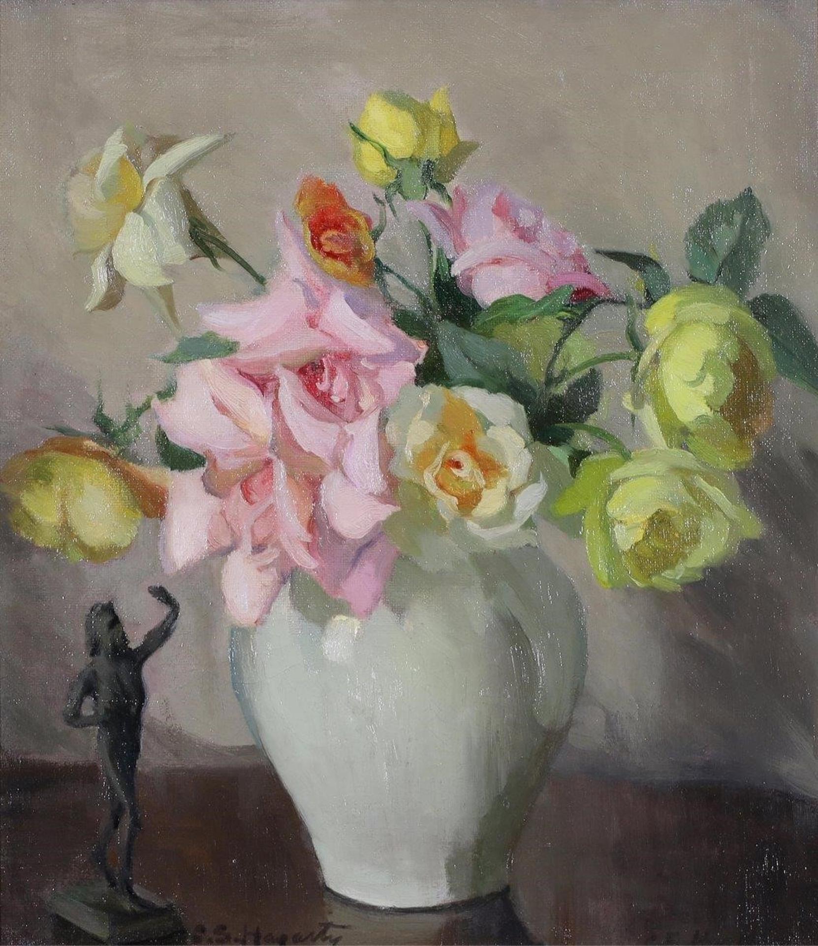 Clara Sophia Hagarty (1871-1958) - Mixed Roses