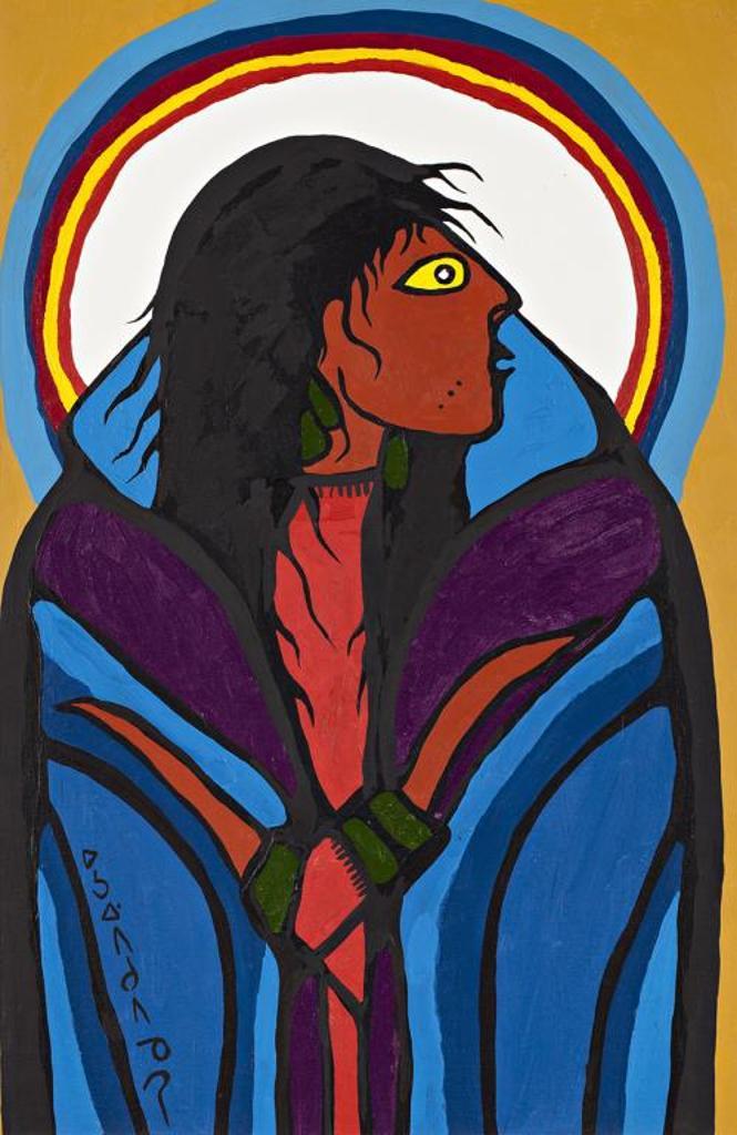Norval H. Morrisseau (1931-2007) - Anishnaabe, Lily of the Mohawk, 1974
