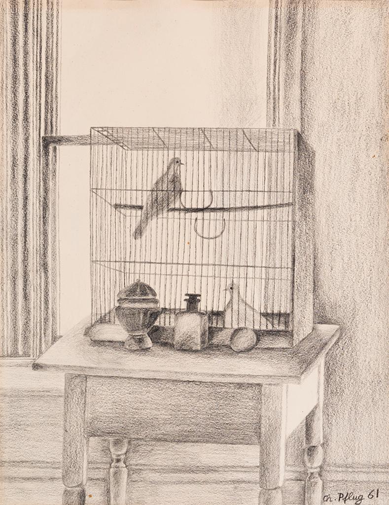 Christiane Pflug (1936-1972) - Study for Bird Cage and Tunisian Objects
