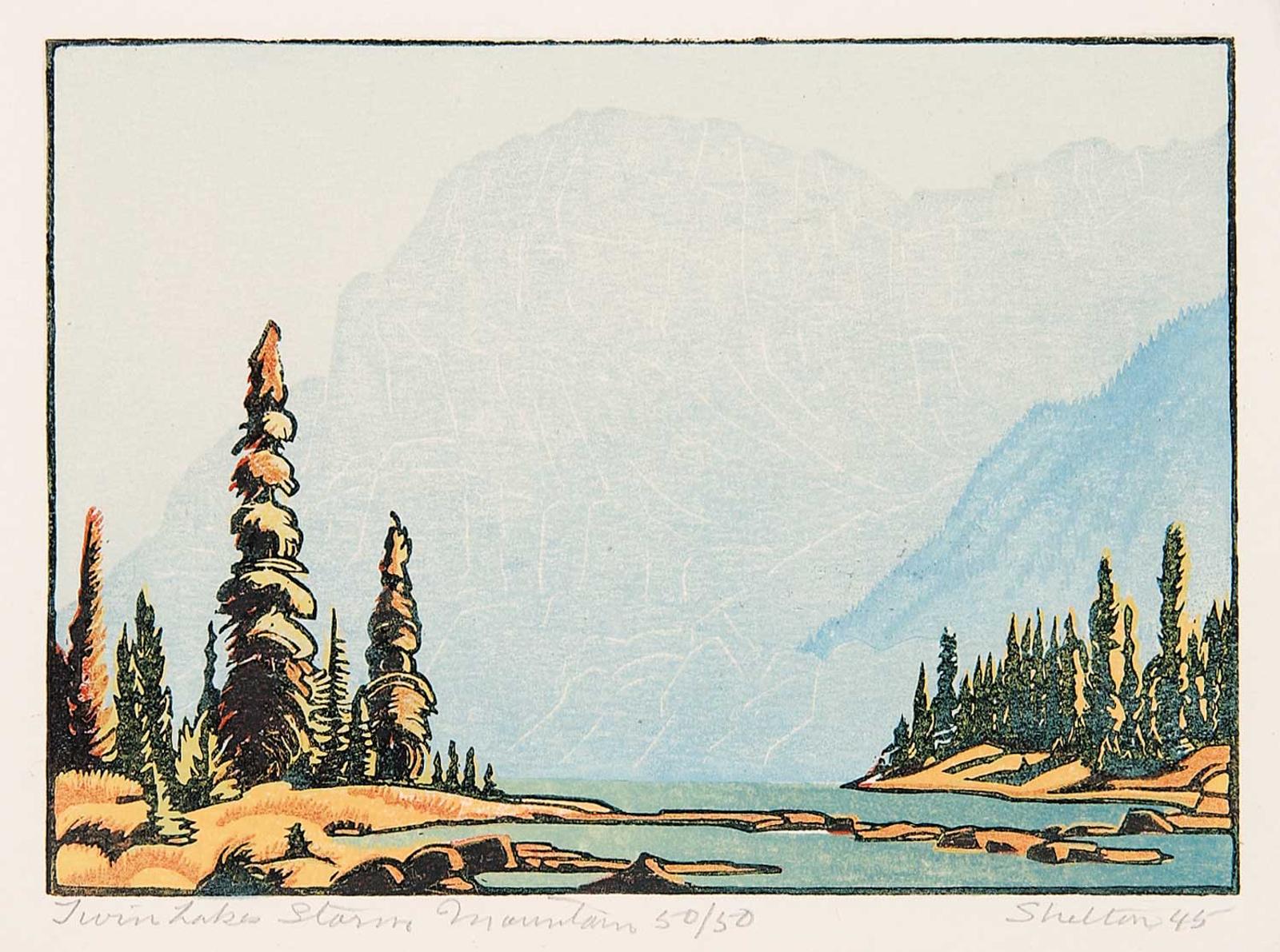 Margaret Dorothy Shelton (1915-1984) - Twin Lakes, Storm Mountain  #50/50