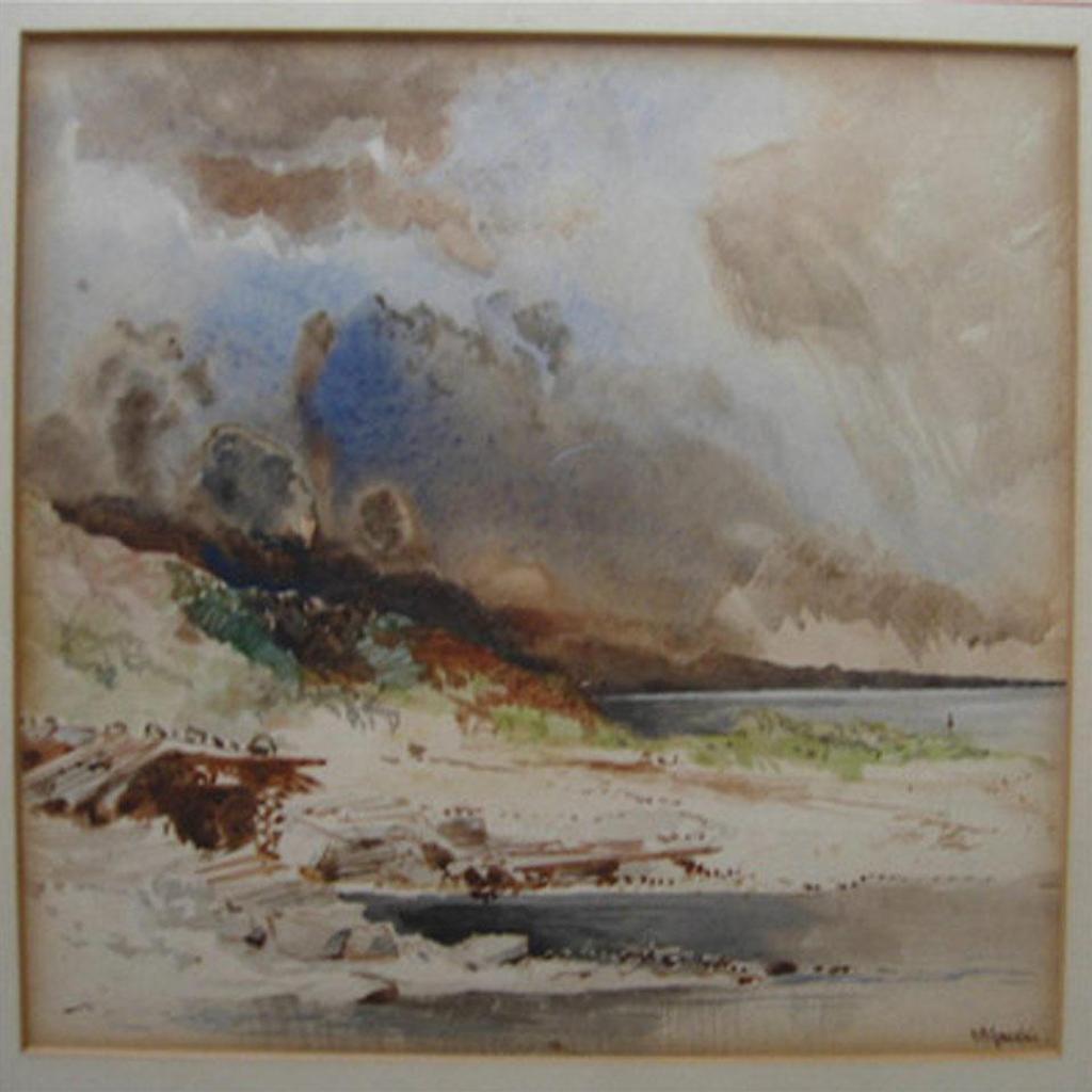 Otto Rheinhold Jacobi (1812-1901) - White Water Rapids; Coastal Scene