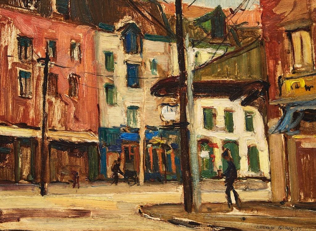 Frank Leonard Brooks (1911-1989) - Street Scene