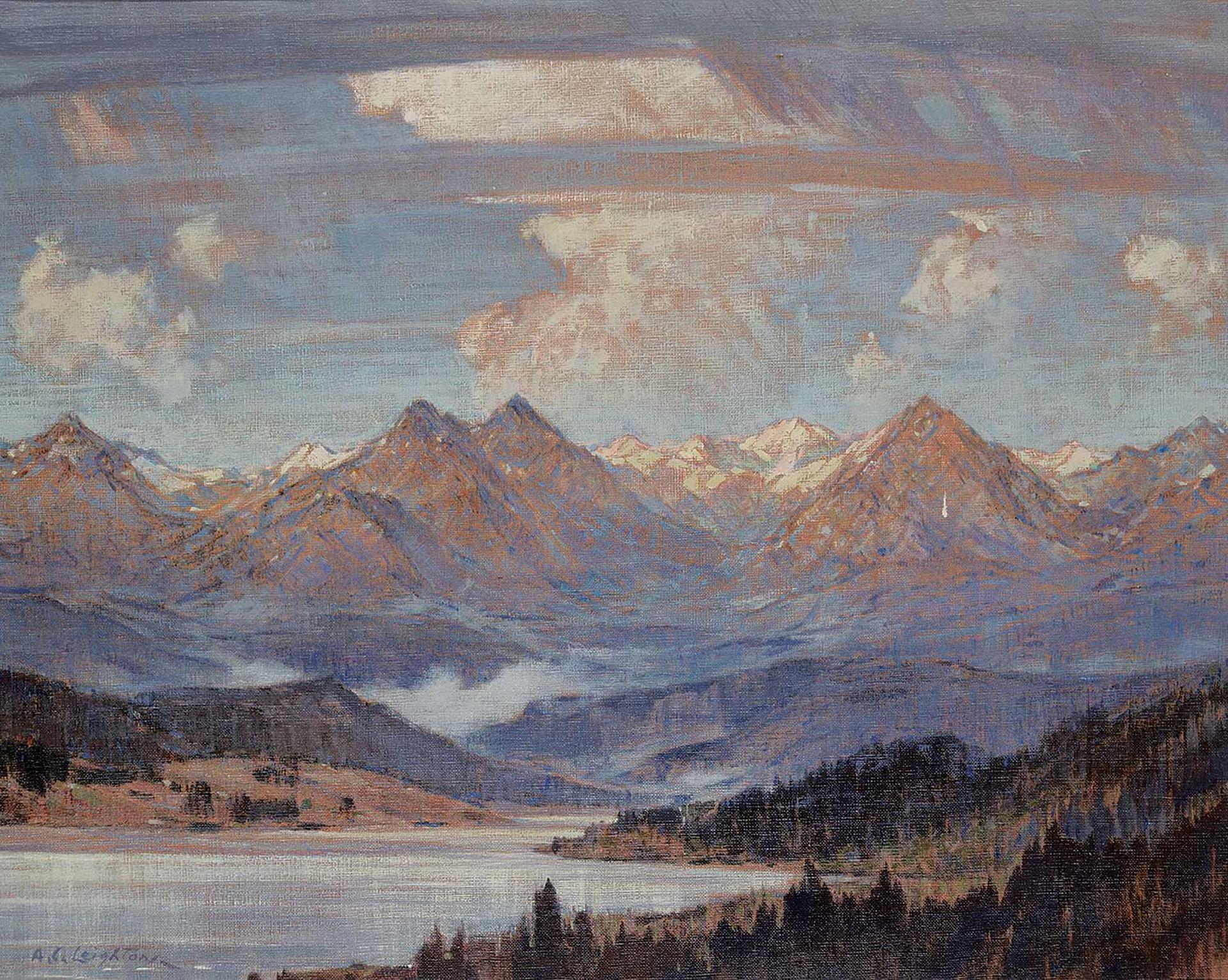 Alfred Crocker Leighton (1901-1965) - Untitled - Morning in the Rockies