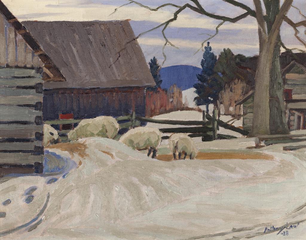 Anthony Law (1916-1996) - Sheep, Gatineau Farm